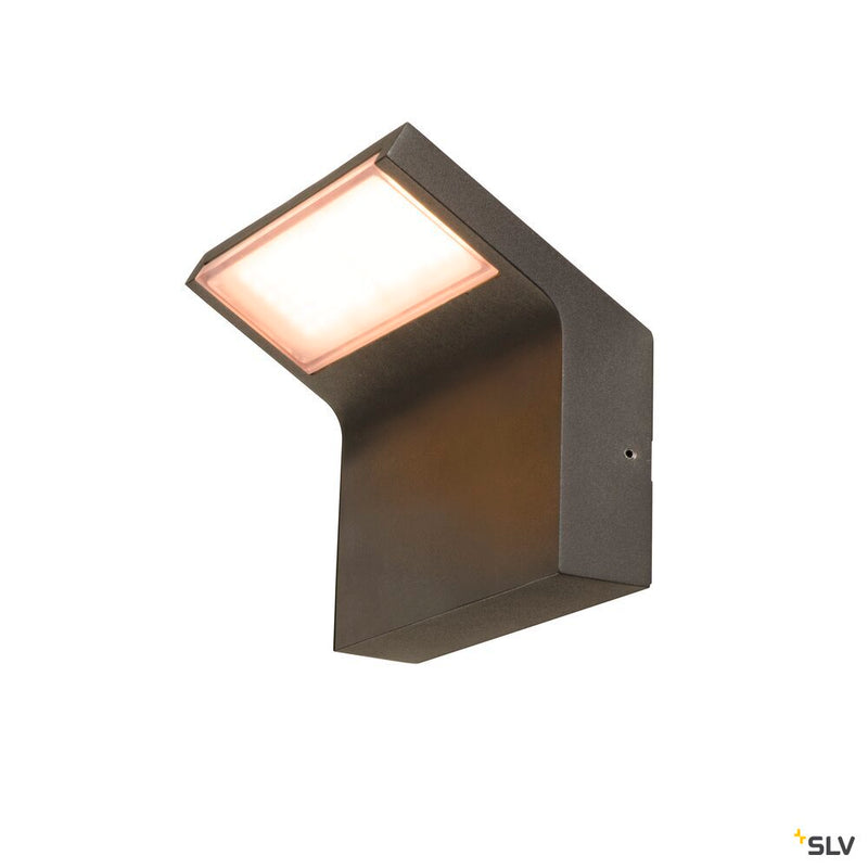 SLV 1008721 ORDI II, WL, Wall-mounted light, Square, 2200/3000 K, IP65, Black