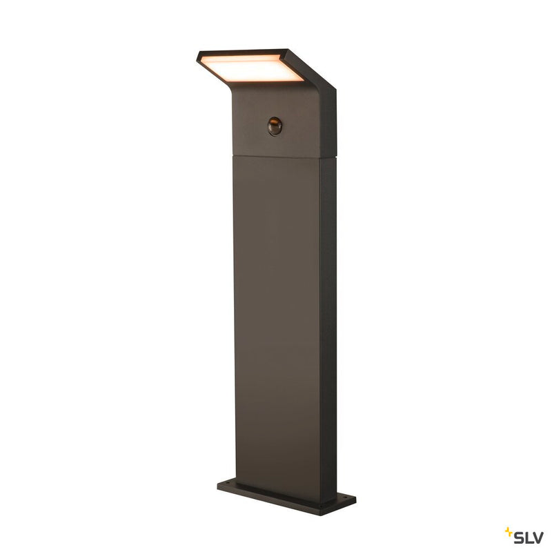 SLV 1008727 ORDI II, POLE 70, SENSOR outdoor free-standing lamp, angular, 2200/3000 K, IP54, black