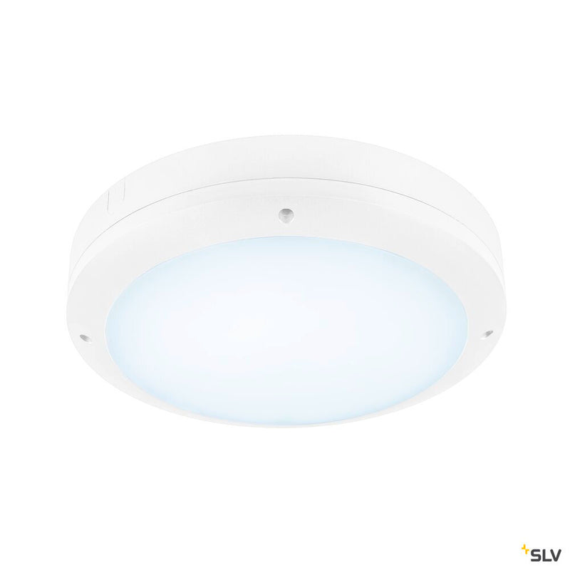SLV 1008833 OUTDOOR BULKHEAD V 360, 20W 830/840/856 IP65 IK10 White