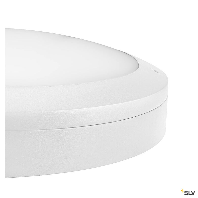 SLV 1008901 OUTDOOR BULKHEAD V 360, SENSOR 20W 830/840/856 IP65 IK10, White