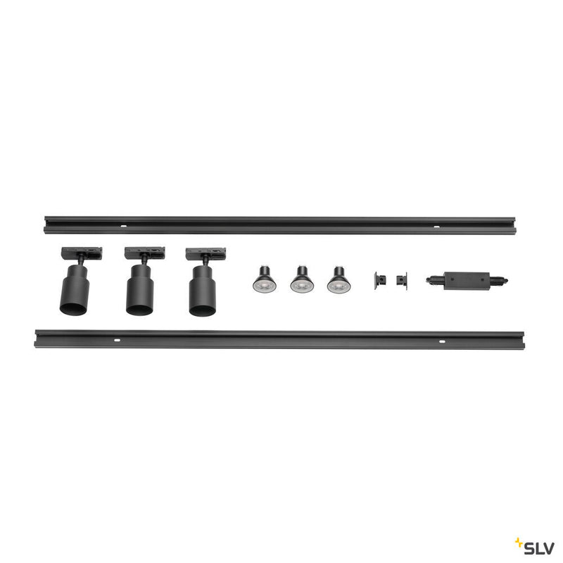SLV 1008903 PURI 2.0, 1Ph., Triple Track Set, QPAR51, Black