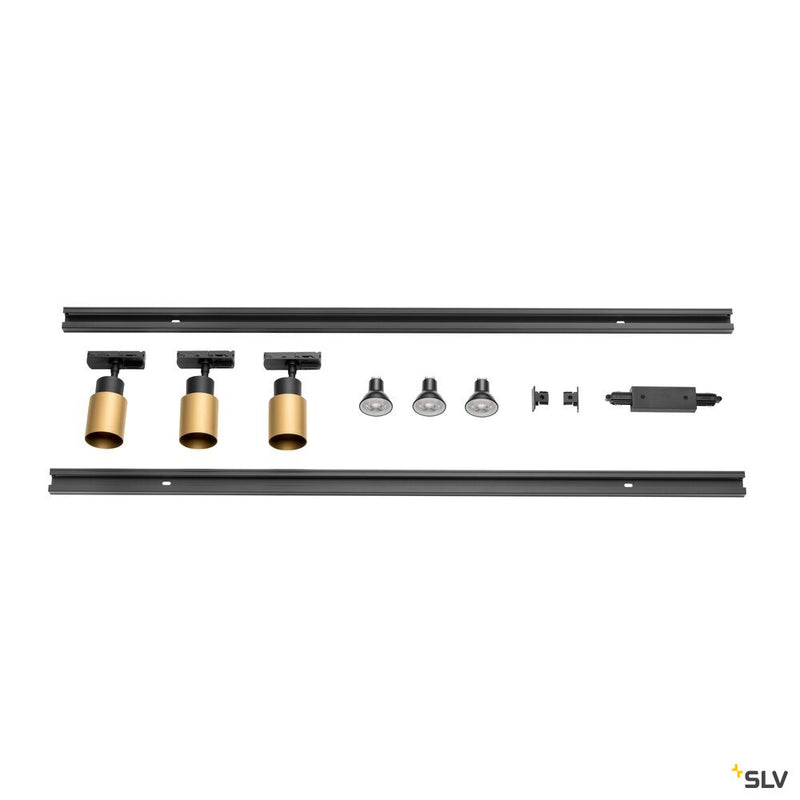 SLV 1008904 PURI 2.0, 1Ph., Triple Track Set, QPAR51, Gold/Black