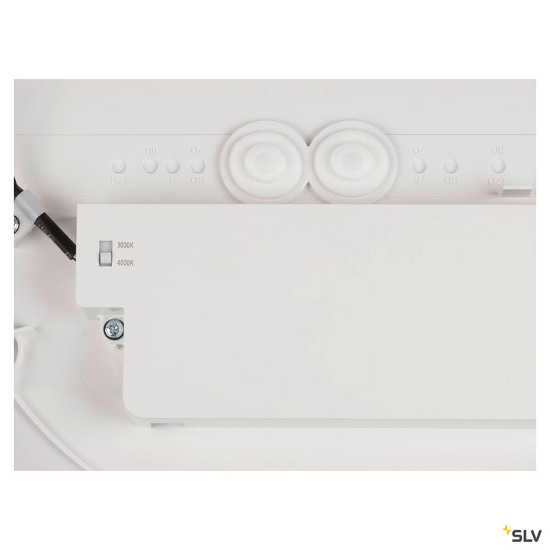 SLV 1008917 DECONA 30, CL, PHASE, Ceiling-mounted light, Round, 3000/4000K, 17 W, White