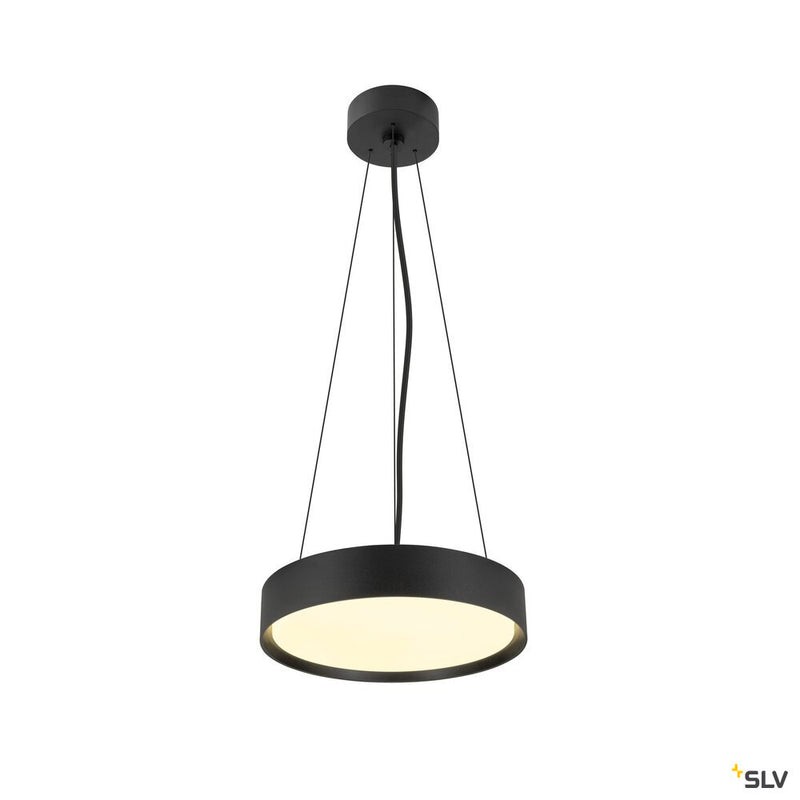 SLV 1008918 DECONA 30, CL, PHASE, Ceiling-mounted light, Round, 3000/4000K, 17 W, Black