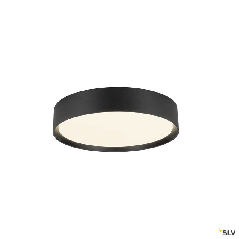 SLV 1008918 DECONA 30, CL, PHASE, Ceiling-mounted light, Round, 3000/4000K, 17 W, Black