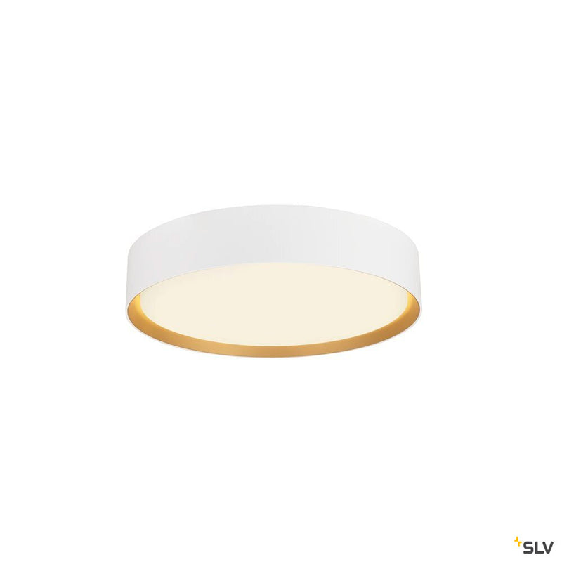 SLV 1008919 DECONA 30, CL, PHASE, Ceiling-mounted light, Round, 3000/4000K, 17 W, White/Gold