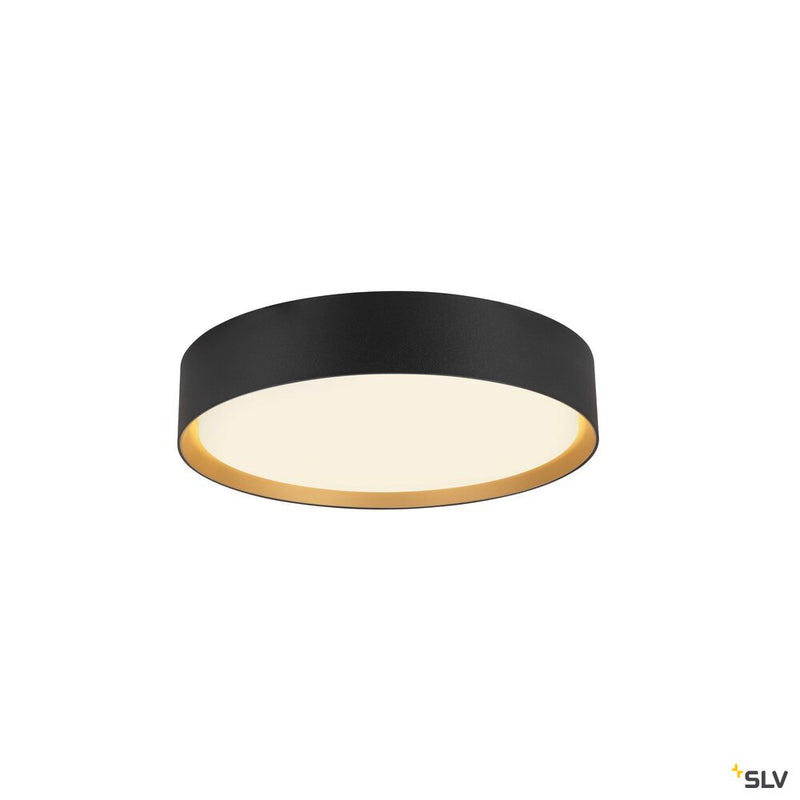SLV 1008920 DECONA 30, CL, PHASE, Ceiling-mounted light, Round, 3000/4000K, 17 W, Black/Gold