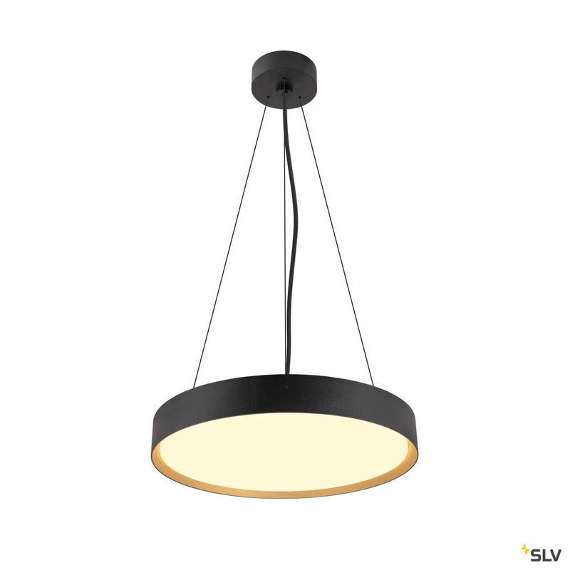 SLV 1008924 DECONA 42, CL, PHASE, Ceiling-mounted light, Round, 3000/4000K, 23 W, Black/gold