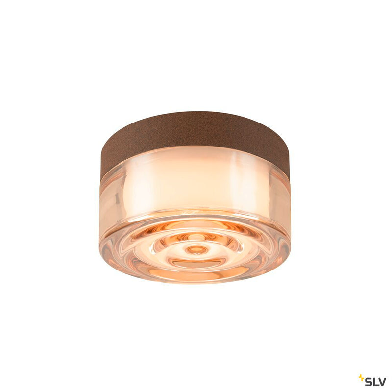 SLV 1008941 CYFT WAVE, wall- and ceiling-mounted light, 2700/3000/4000 K, 6.5 W, PHASE, black / amber