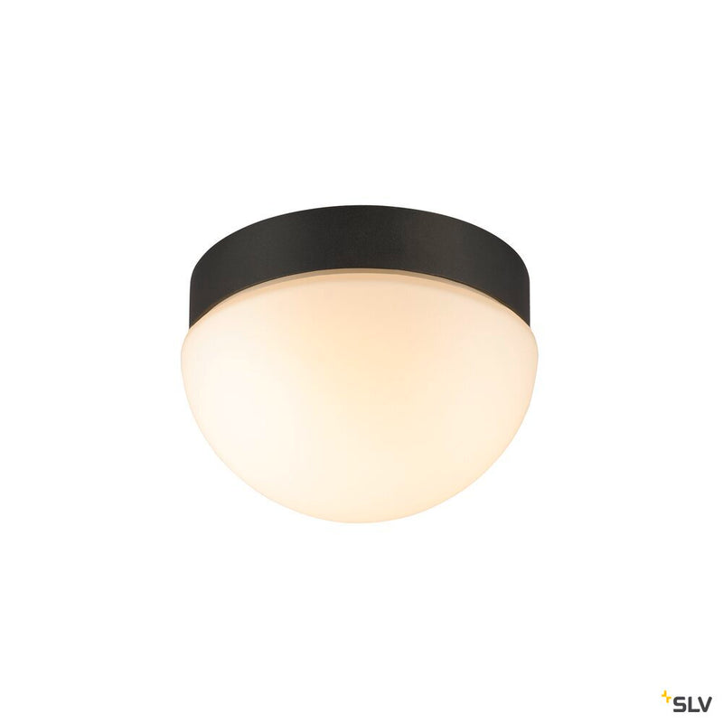 SLV 1008944 CYFT DOME, wall- and ceiling-mounted light, 2700/3000/4000 K, 6.5 W, PHASE, black / milky