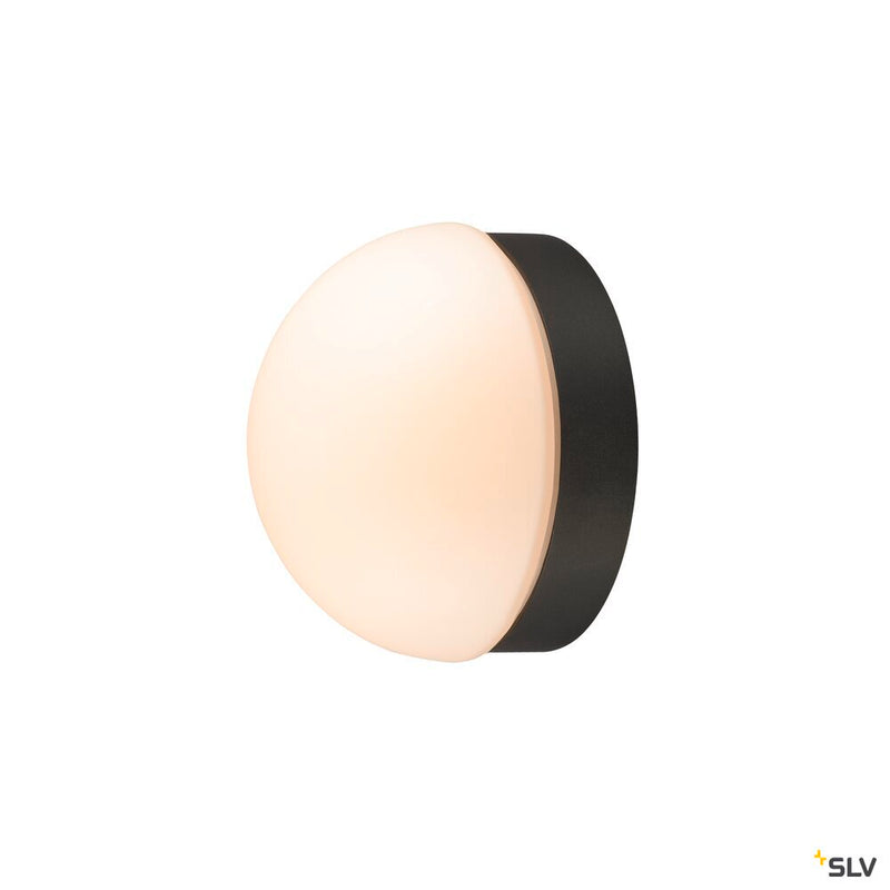 SLV 1008944 CYFT DOME, wall- and ceiling-mounted light, 2700/3000/4000 K, 6.5 W, PHASE, black / milky