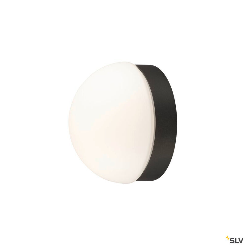 SLV 1008944 CYFT DOME, wall- and ceiling-mounted light, 2700/3000/4000 K, 6.5 W, PHASE, black / milky