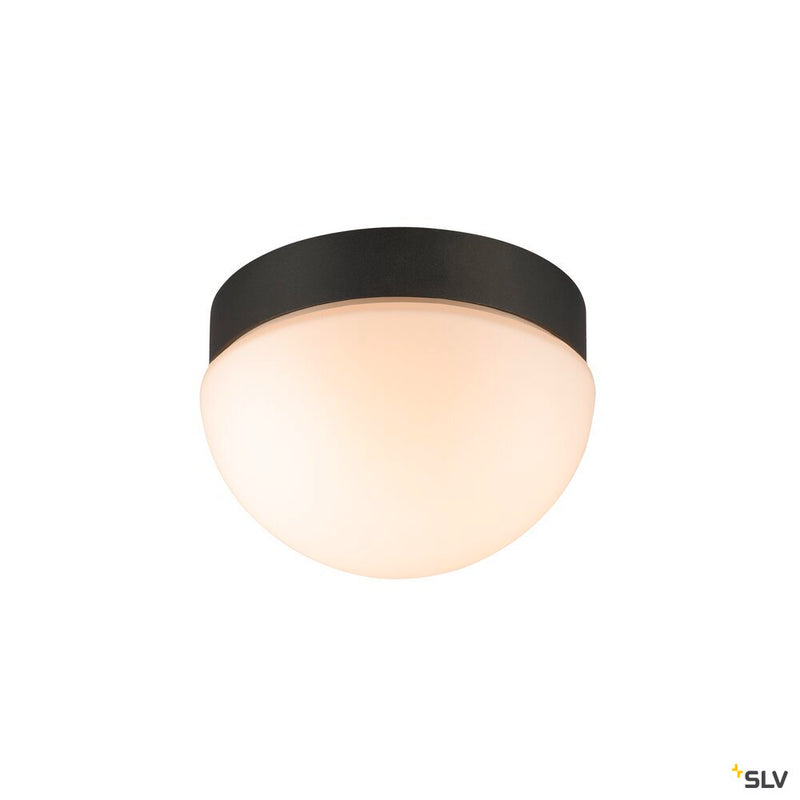 SLV 1008944 CYFT DOME, wall- and ceiling-mounted light, 2700/3000/4000 K, 6.5 W, PHASE, black / milky