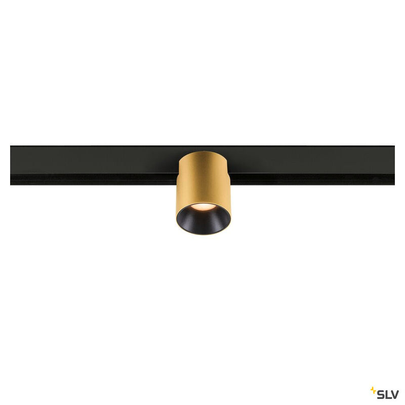 SLV 1008959 FIX-IT!, 48V, DALI, Round, Surface mounted track, Spot, 2700K, 6.6 W, 36°, Gold/Black