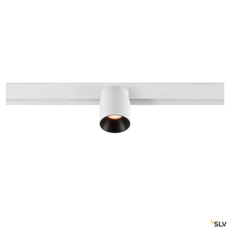 SLV 1008965 FIX-IT!, 48V, DALI, Round, Surface mounted track, Spot, 2000-3000K, 7.4 W, 36°, White/Black