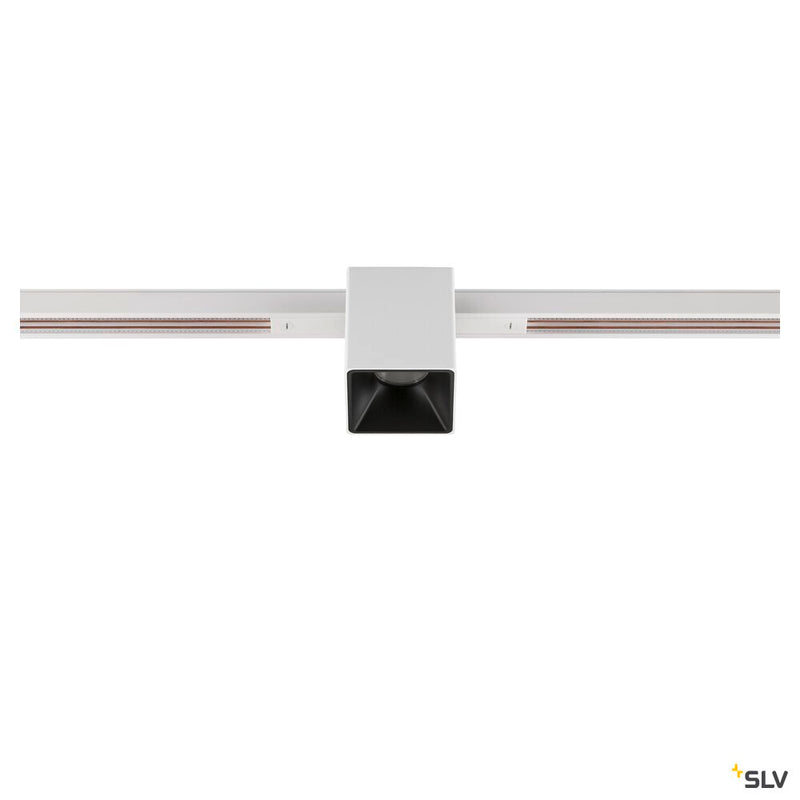 SLV 1008973 FIX-IT!, 48V, DALI, Square, Standard track, Spot, 3000K, 6.6 W, 36°, White/Black