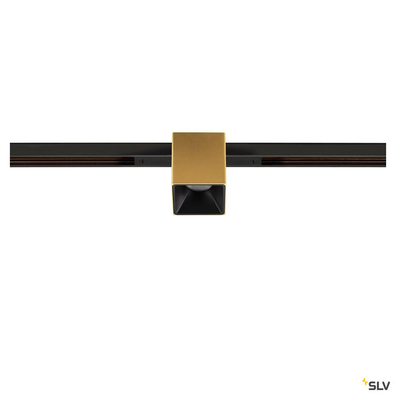 SLV 1008975 FIX-IT!, 48V, DALI, Square, Standard track, Spot, 3000K, 6.6 W, 36°, Gold/Black