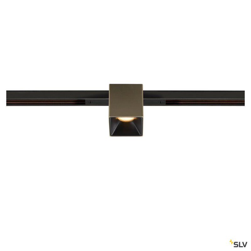 SLV 1008976 FIX-IT!, 48V, DALI, Square, Standard track, Spot, 3000K, 6.6 W, 36°, Bronze/Black