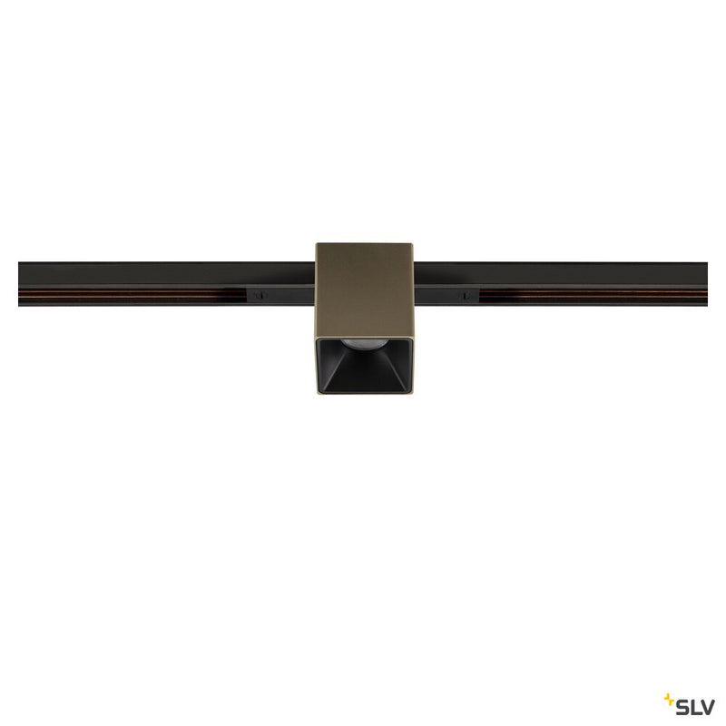 SLV 1008976 FIX-IT!, 48V, DALI, Square, Standard track, Spot, 3000K, 6.6 W, 36°, Bronze/Black