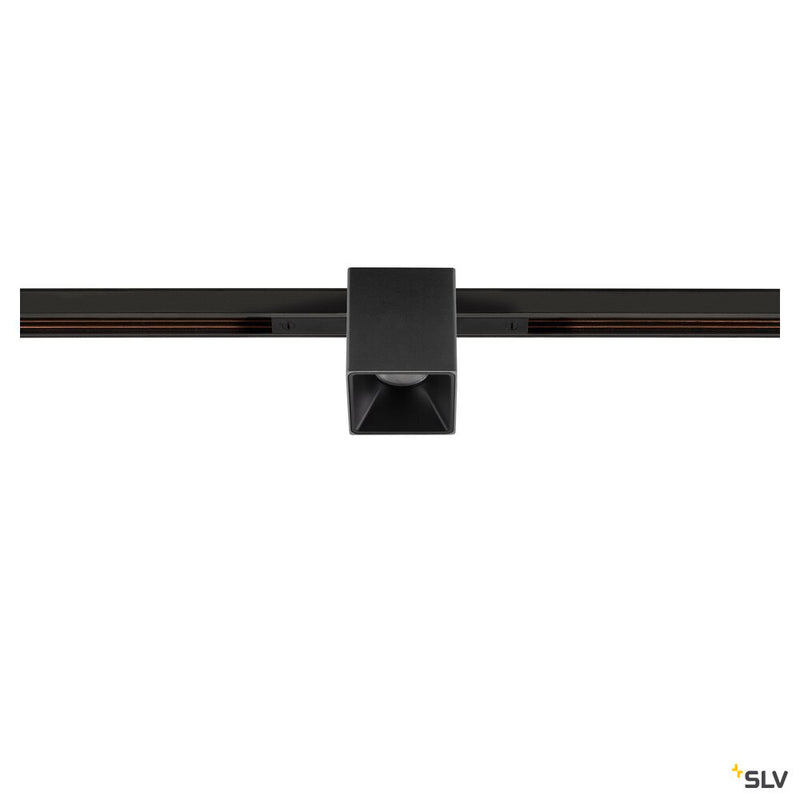 SLV 1008978 FIX-IT!, 48V, DALI, Square, Standard track, Spot, 2000-3000K, 7.4 W, 36°, Black/Black