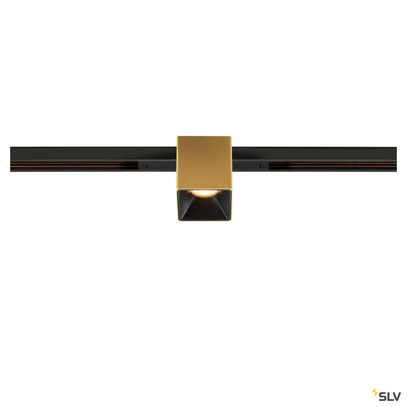 SLV 1008979 FIX-IT!, 48V, DALI, Square, Standard track, Spot, 2000-3000K, 7.4 W, 36°, Gold/Black