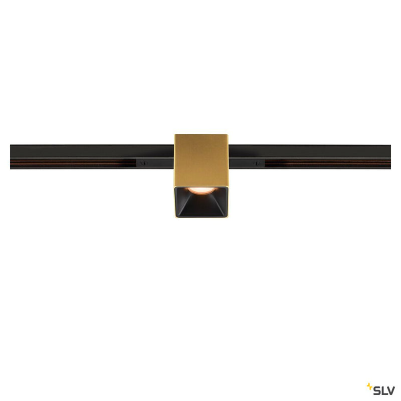 SLV 1008979 FIX-IT!, 48V, DALI, Square, Standard track, Spot, 2000-3000K, 7.4 W, 36°, Gold/Black