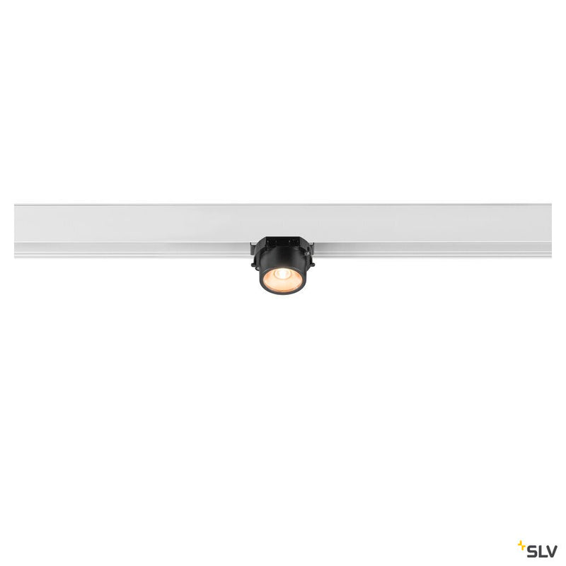 SLV 1008981 FIX-IT!, 48V, DALI, Square, Surface mounted track, Spot, 2700K, 6.6 W, 36°, White/Black