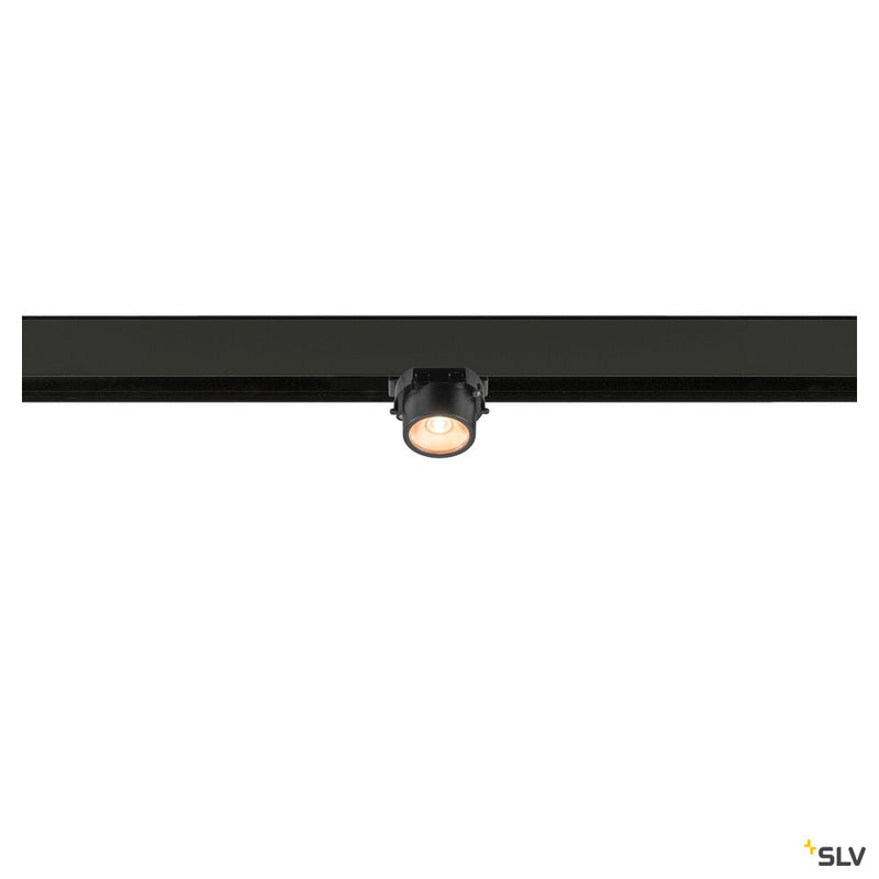 SLV 1008982 FIX-IT!, 48V, DALI, Square, Surface mounted track, Spot, 2700K, 6.6 W, 36°, Black/Black