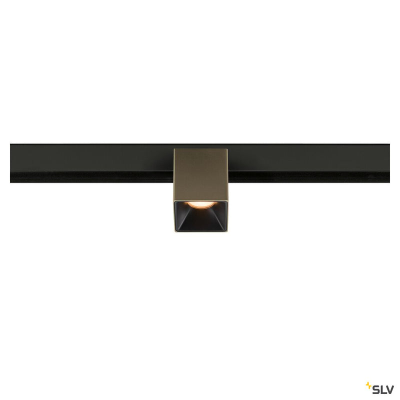 SLV 1008984 FIX-IT!, 48V, DALI, Square, Surface mounted track, Spot, 2700K, 6.6 W, 36°, Bronze/Black