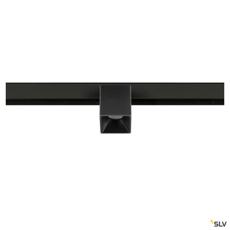 SLV 1008986 FIX-IT!, 48V, DALI, Square, Surface mounted track, Spot, 3000K, 6.6 W, 36°, Black/Black