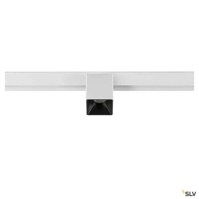 SLV 1008989 FIX-IT!, 48V, DALI, angular, surface mounted track, spot, 2000-3000 K, 7.4 W, 36°, white / black