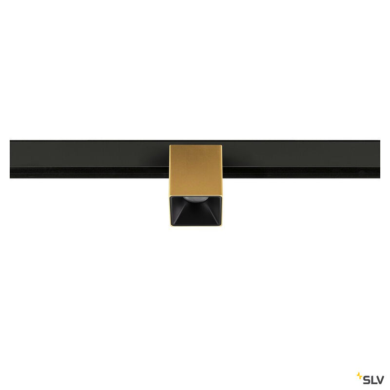 SLV 1008991 FIX-IT!, 48V, DALI, Square, Surface mounted track, Spot, 2000-3000K, 7.4 W, 36°, Gold/Black