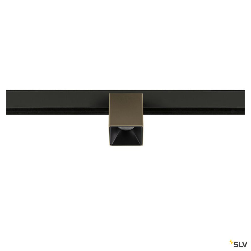 SLV 1008992 FIX-IT!, 48V, DALI, Square, Surface mounted track, Spot, 2000-3000K, 7.4 W, 36°, Bronze/Black