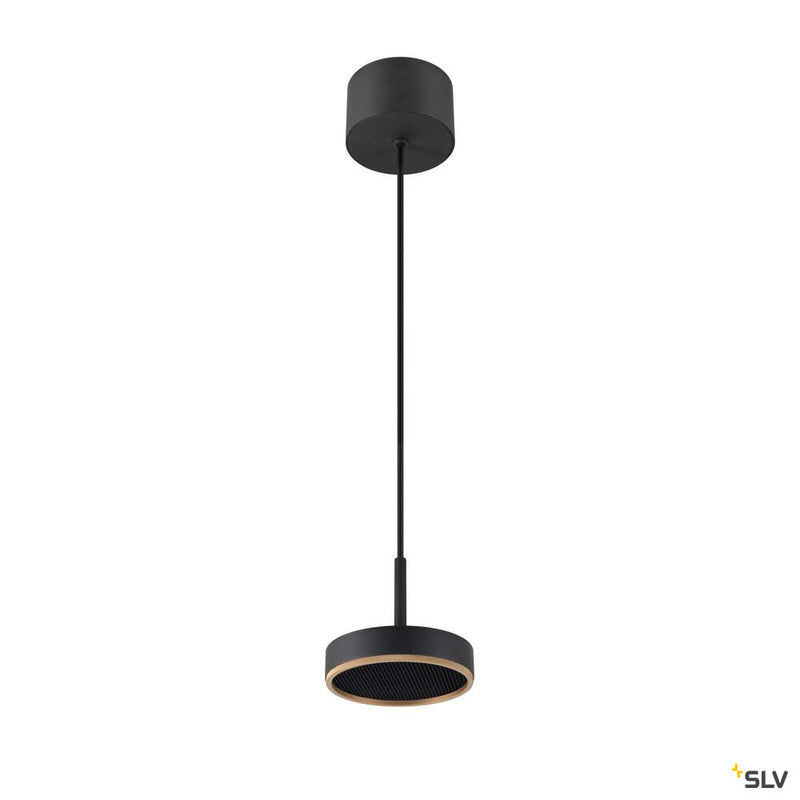 SLV 1009014 GRIP! FLAT, pendant light, PHASE, 2700/3000 K, black / gold