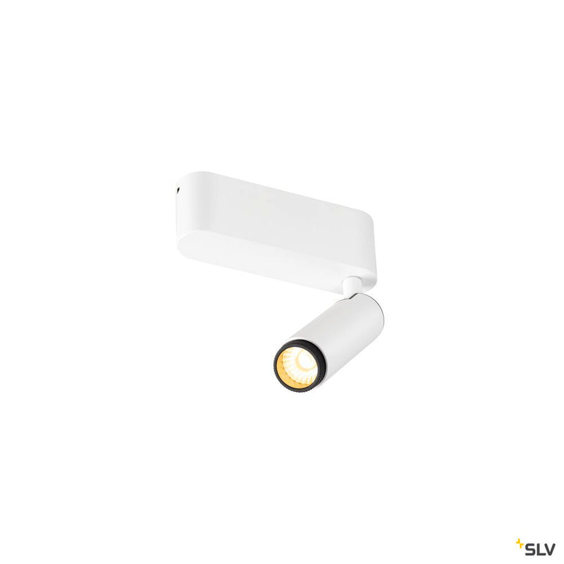 SLV 1009037 GRIP! S, Ceiling-mounted light, single, PHASE, 3000K, 11W, 29°, white / black