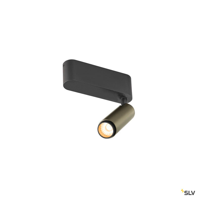 SLV 1009040 GRIP! S, Ceiling-mounted light, single, PHASE, 2700K, 11W, 29°, bronze / black