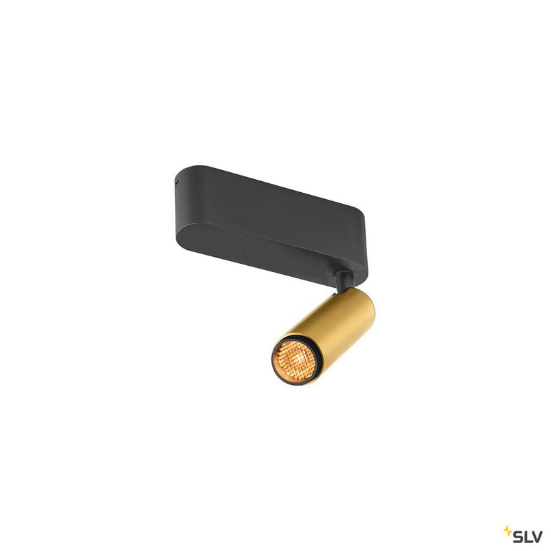 SLV 1009042 GRIP! S, Ceiling-mounted light, single, PHASE, 2700K, 11W, 29°, gold / black