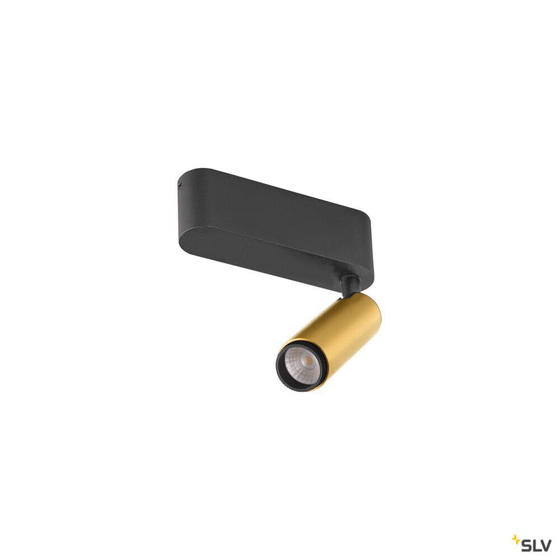 SLV 1009042 GRIP! S, Ceiling-mounted light, single, PHASE, 2700K, 11W, 29°, gold / black