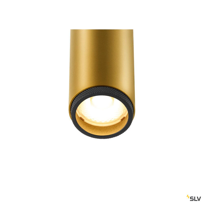 SLV 1009043 GRIP! S, Ceiling-mounted light, single, PHASE, 3000K, 11W, 29°, gold / black