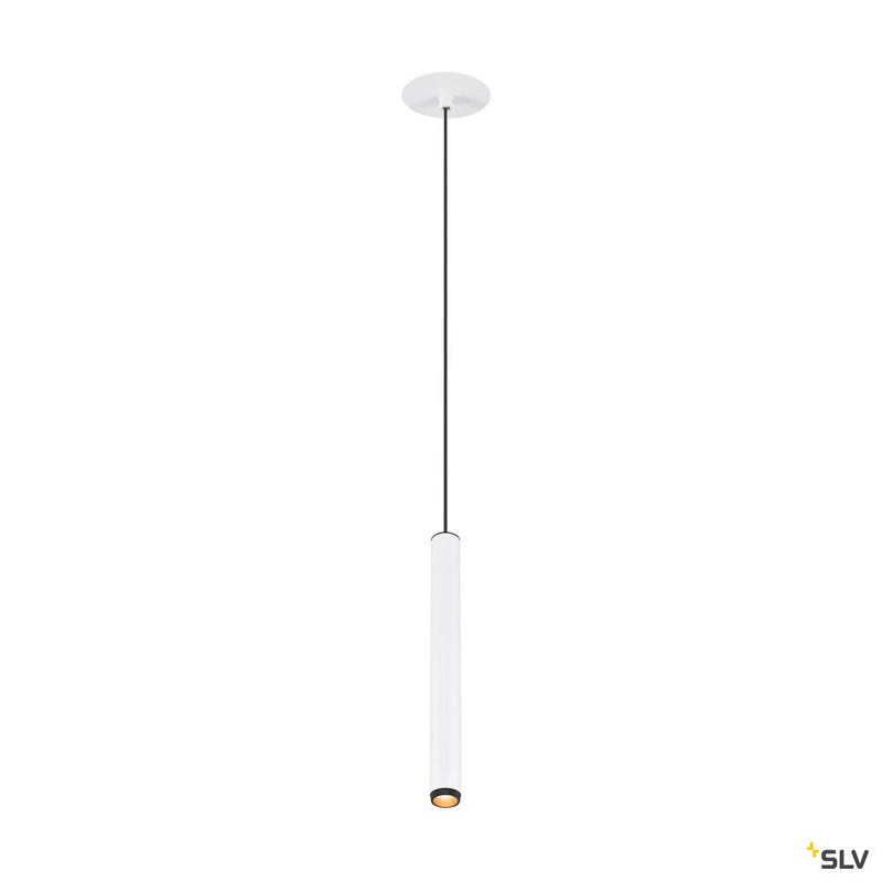 SLV 1009060 GRIP! S, Pendant light, PHASE, pendant length 200 cm, 2700 K, 29°, white / black