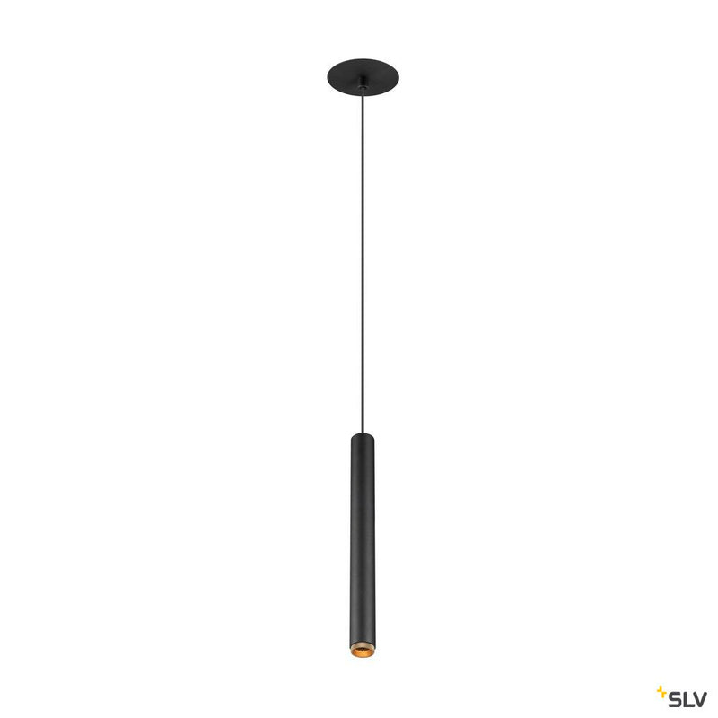 SLV 1009062 GRIP! S, Pendant light, PHASE, pendant length 200 cm, 2700 K, 29°, black / gold