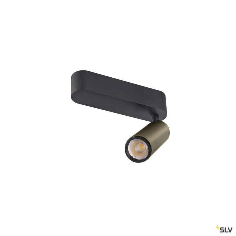 SLV 1009072 GRIP! M, Ceiling-mounted light, single, PHASE, 2700K, 14W, 42°, bronze / black
