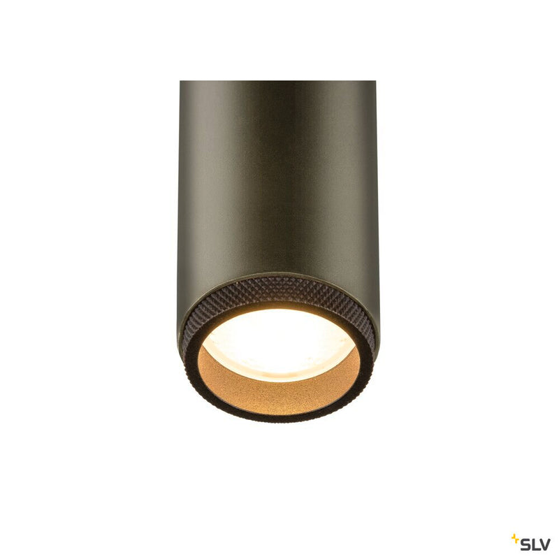 SLV 1009073 GRIP! M, Ceiling-mounted light, single, PHASE, 3000K, 14W, 42°, bronze / black