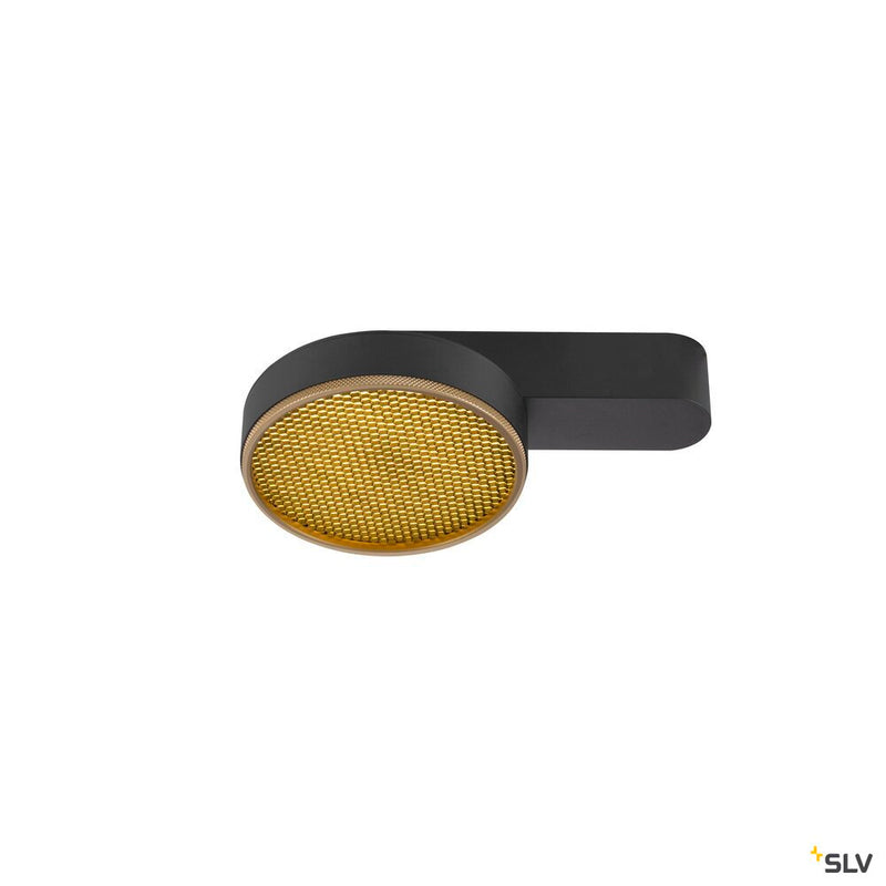 SLV 1009100 GRIP! FLAT, Ceiling-mounted light, PHASE, 2700/3000 K, 15 W, black / black