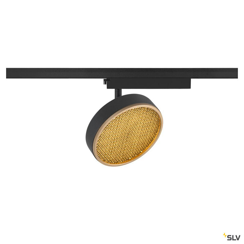 SLV 1009131 GRIP! FLAT, 1~spot, PHASE, round, 2700/3000 K, 16W, black / gold