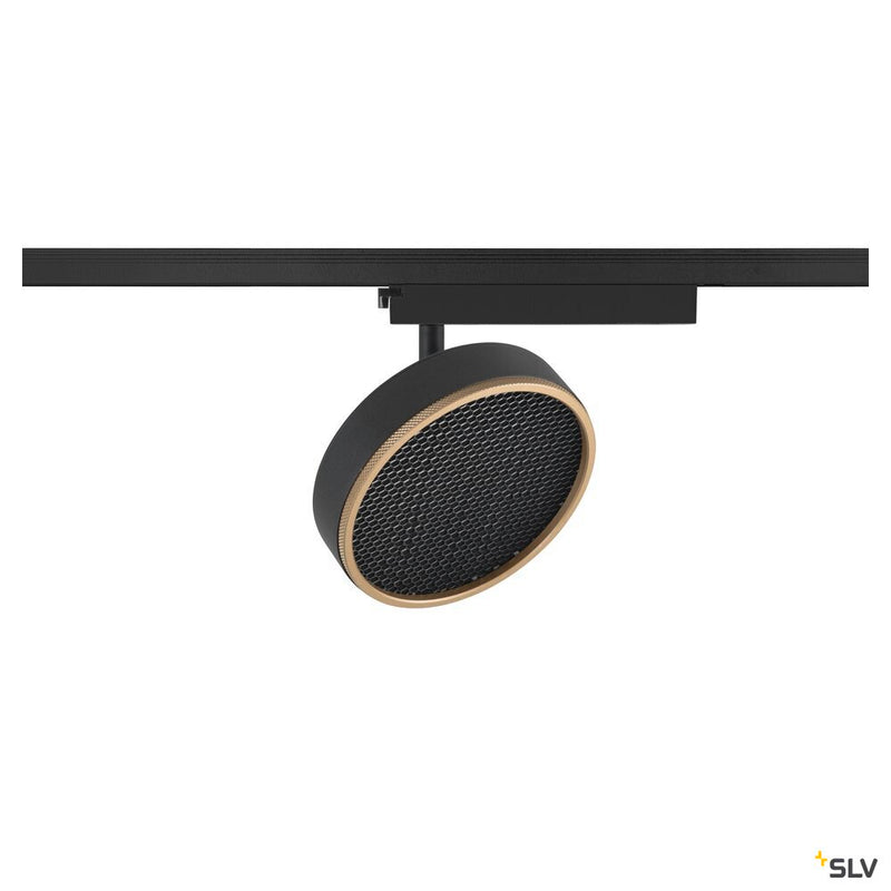 SLV 1009131 GRIP! FLAT, 1~spot, PHASE, round, 2700/3000 K, 16W, black / gold