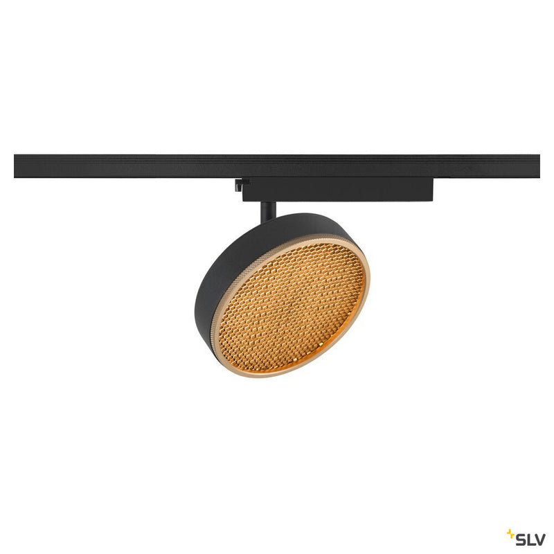 SLV 1009131 GRIP! FLAT, 1~spot, PHASE, round, 2700/3000 K, 16W, black / gold