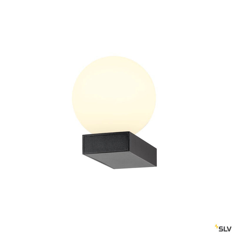 SLV 1009144 SUN WL, UP, G9, wall-mounted light, round, 1 x max. 5 W, IP20, black