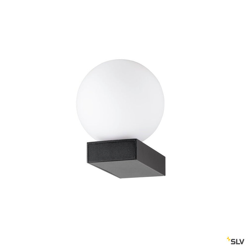 SLV 1009144 SUN WL, UP, G9, wall-mounted light, round, 1 x max. 5 W, IP20, black