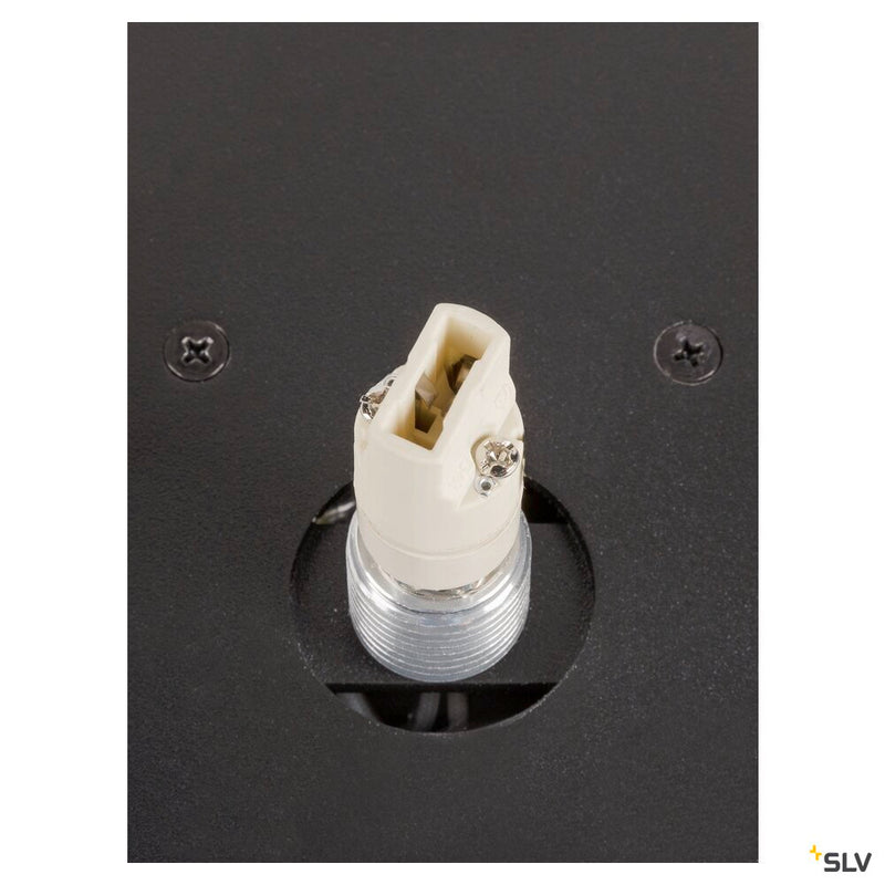 SLV 1009144 SUN WL, UP, G9, wall-mounted light, round, 1 x max. 5 W, IP20, black